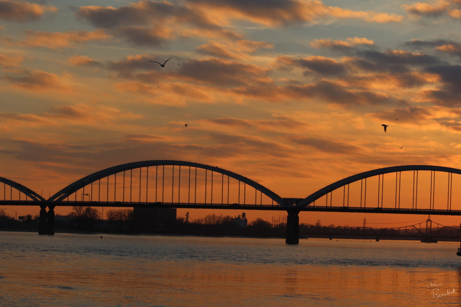 bridge at sunset (Watermarked)